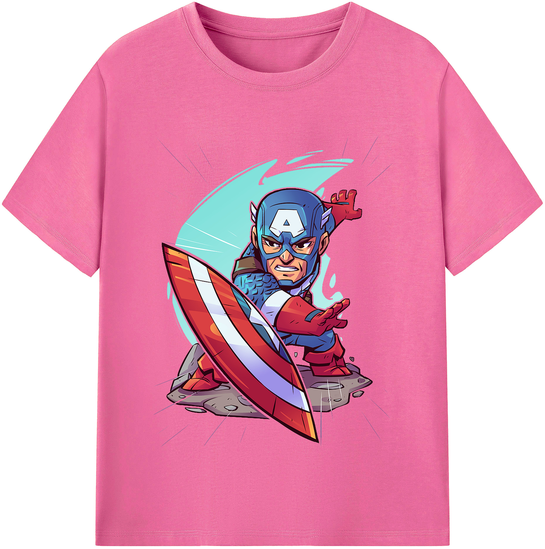 （画像用） アベンジャーズ The Avengers レディースカジュアルプリントTシャツ（綿100％）